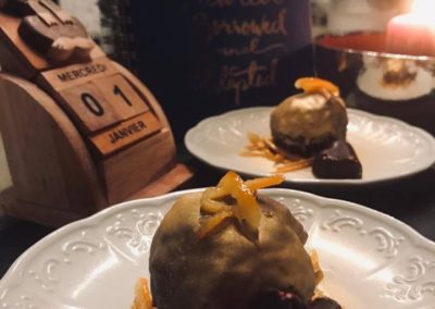 Fererro de clémentines roties en chocolat